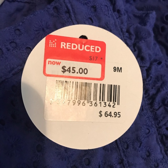 Girls 9M Blue Designer Fox & Finch Dress Summer - Picture 6 of 6